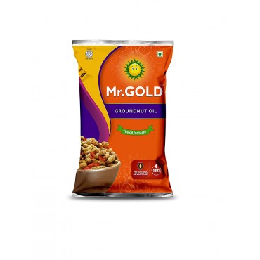 Mr. Gold Filtered Groundnut Oil 1litre Pouch