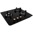 Butterfly Built HOB HT 603 CRS Gas Stove 3 Burner Black