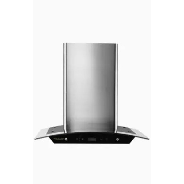Butterfly Reflection plus 90 Auto Clean Wall Mounted Chimney  (Silver 1200 CMH)