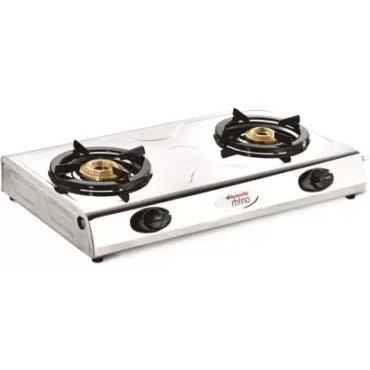 Butterfly Rhino 2 Burners Stainless Steel Manual Gas Stove 