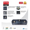 Prestige Premia SCHOTT Glass Top Gas Tables -GTS 03 L (D) Gas Stove
