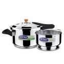 Ultra Dura Cook Diet Cooker (5.5L) Induction Bottom Pressure Cooker  (Stainless Steel)