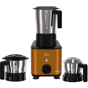 Ultra Metamix 750W Mixer Grinder with 3 Jars Candy Yellow
