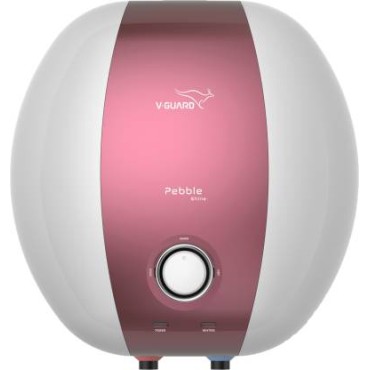 V-Guard Water Heater Pebble Shine Plus 10 Litres Storage (White-Grape Frost)