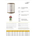 V-Guard Water Heater Sieta Plus Series 10litre White