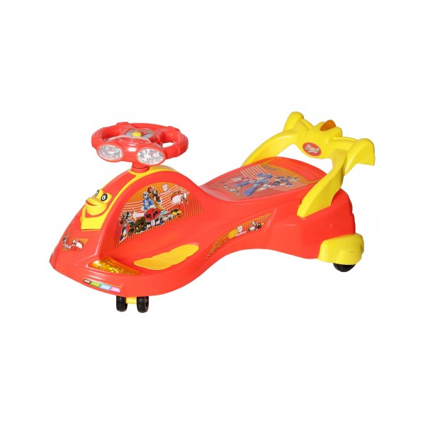 Twist and Swing Magic Car for Kids with Lights and Musical Rhymes- avenger dx (red)