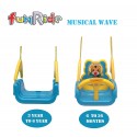 Swing for Kids with Music - 3-in-1 Wave Adjustable Baby Swing Toy for Indoor and Outdoor - for Boys and Girls (Blue)