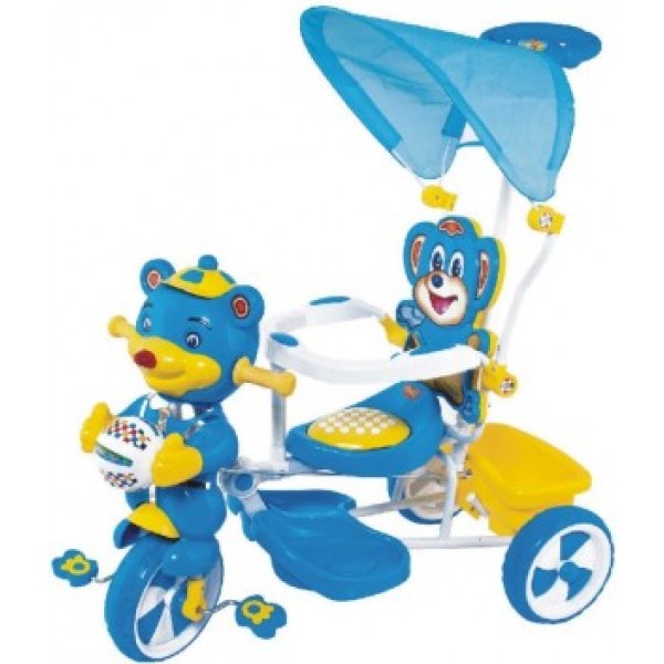 Funride Falcon dx Kids Musical Tricycle with Canopy (Blue)
