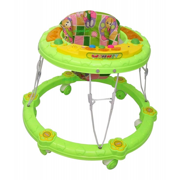 Kid's Winny Musical Activity Walker with Rattles (Green)