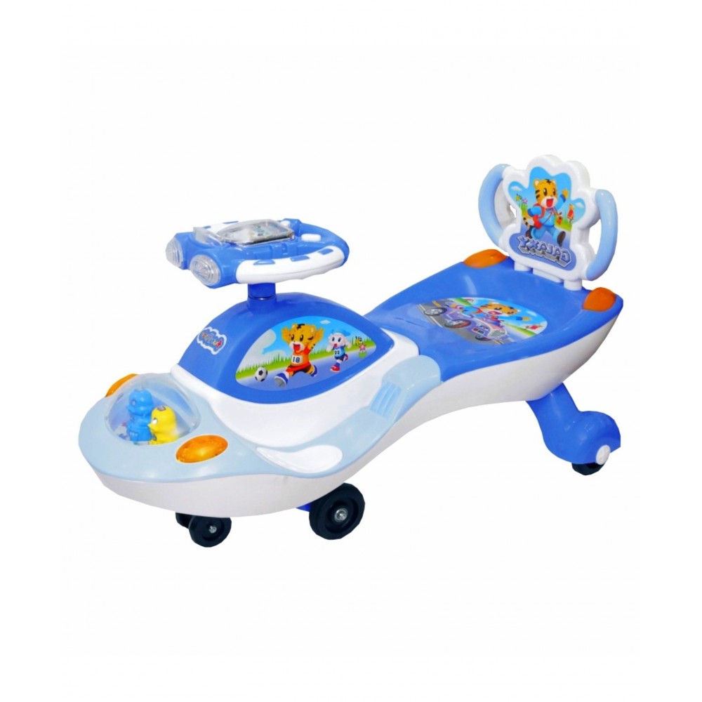 Twist and Swing Magic Car for Kids with double music and lights- galaxy dx (blue)