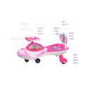 Twist and Swing Magic Car for Kids with double music and lights- galaxy dx (pink)