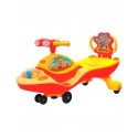 Twist and Swing Magic Car for Kids with double music and lights- galaxy dx (Red)