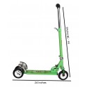 Storm Three Wheel Foldable Kick Scooters for Boys and Girls (Green)
