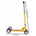 Storm Three Wheel Foldable Kick Scooters for Boys and Girls (yellow)