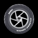 90/100-10 MRF Zapper Tubeless TL Scooter Tyre