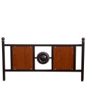 Double Cot 4 x 6 1/4 Ft  (48" x 75") Rosewood Luxury Wooden Cot with Steel Frame