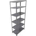 Steel Rack Grey 6 Shelf 18 x 36 x 72 Inch Slotted Angle Rack