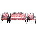 Steel Sofa Set Alpha 3 + 1 + 1 Seater