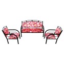 Steel Sofa Set Alpha 3 + 1 + 1 Seater