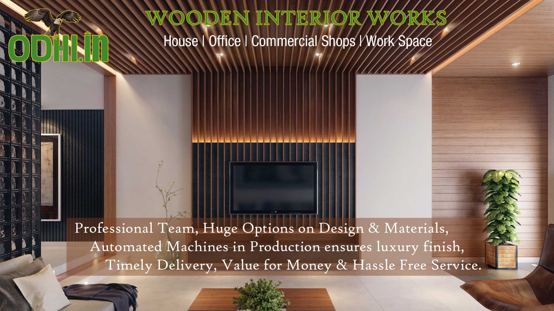 wooden interior works in coimbatore for home, office, commercial shops